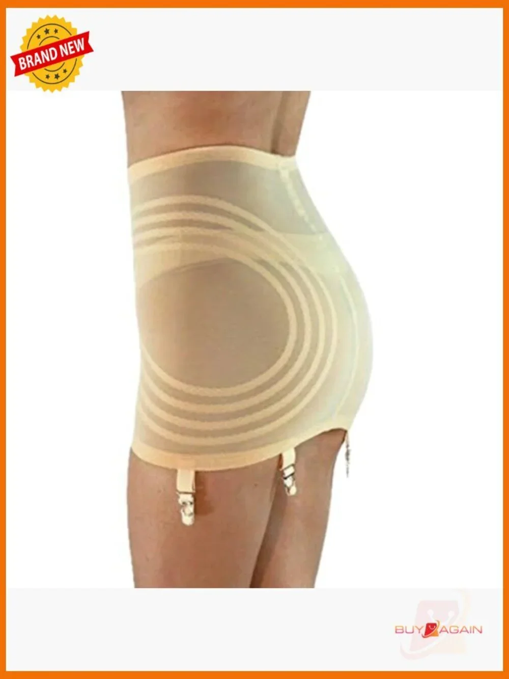 Firm Control Open Bottom Girdle with 6 Metal Garters Size 5X